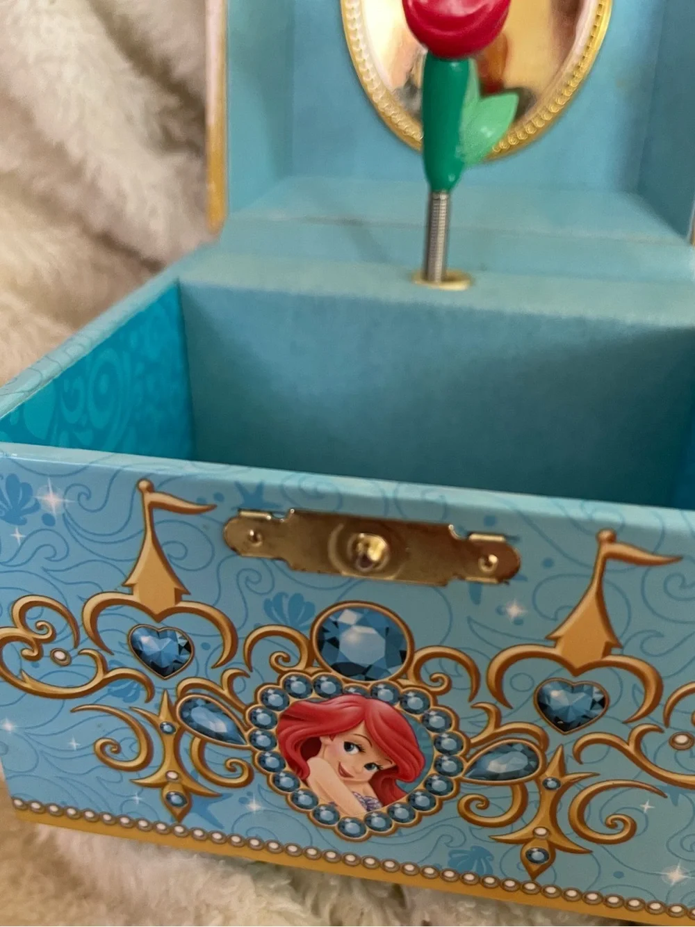 Disney Ariel Music Jewelry Box in Blue and Gold